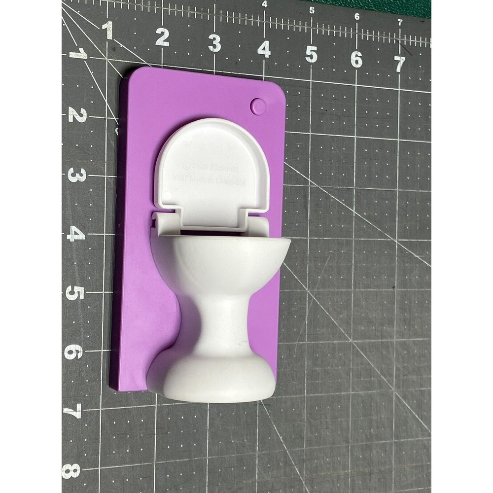 KidKraft White Toilet with White Lid Flush Sounds Toy Replacement Part Works